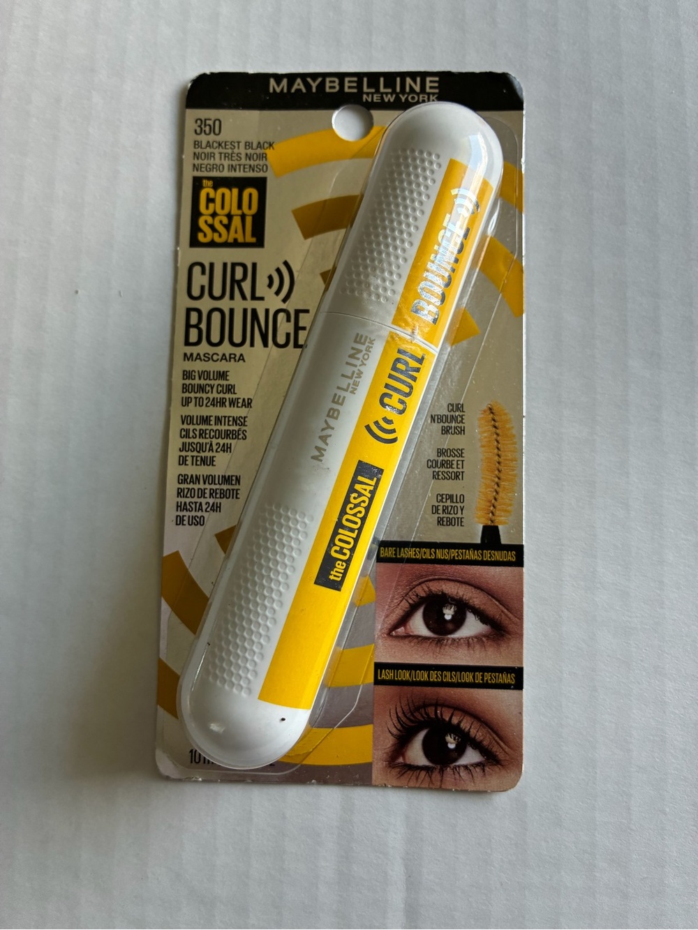 Maybelline Colossal Curl Bounce Mascara - Black with Yellow Accents